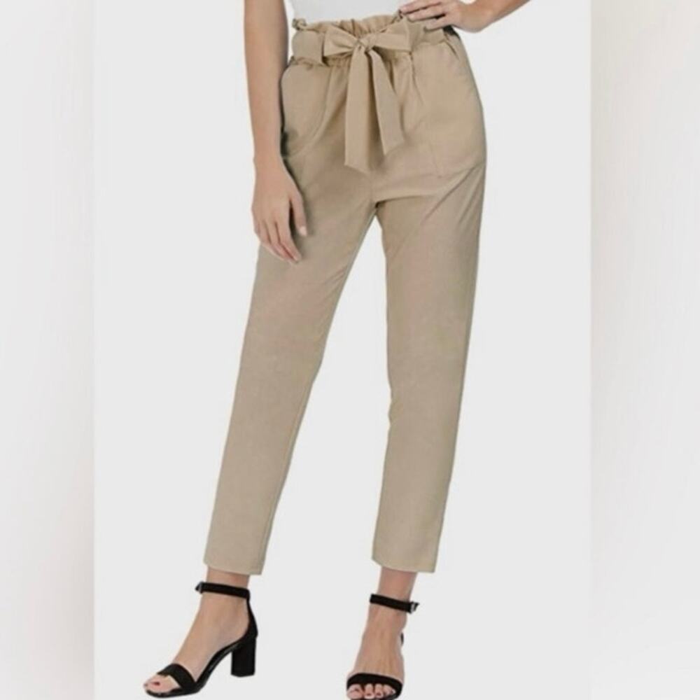 GRACE KARIN Women’s High Waist Paper Bag Pants Size 2XL NWT